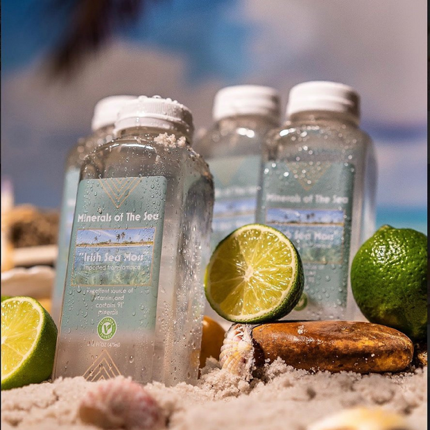 Sea Moss Water-Lime Infused - Minerals of The Sea 